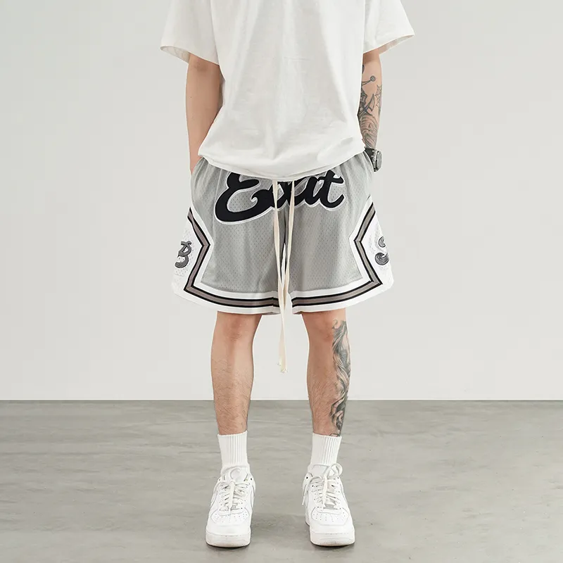 BLACK OF EXIT Basketball Shorts Unisex-4