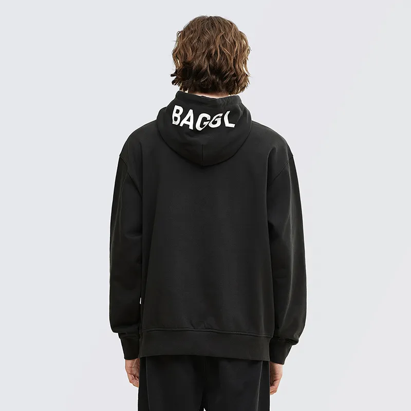 BAGGL Lapel Loose Fit Sweatshirt Unisex-4