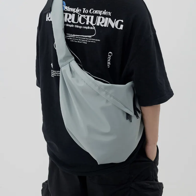 MYEDITION Messenger Bag, Shoulder Bag, Dumpling Bag, Crossbody Bag Nylon Multicolor Unisex-21