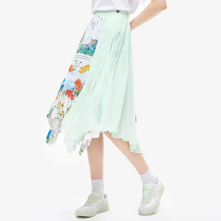 FILA Casual Long Skirts Women's All Over Print Color-5
