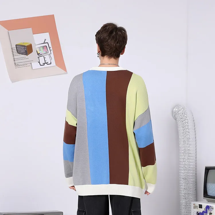 TVX Sweaters Unisex Blue Brown-3