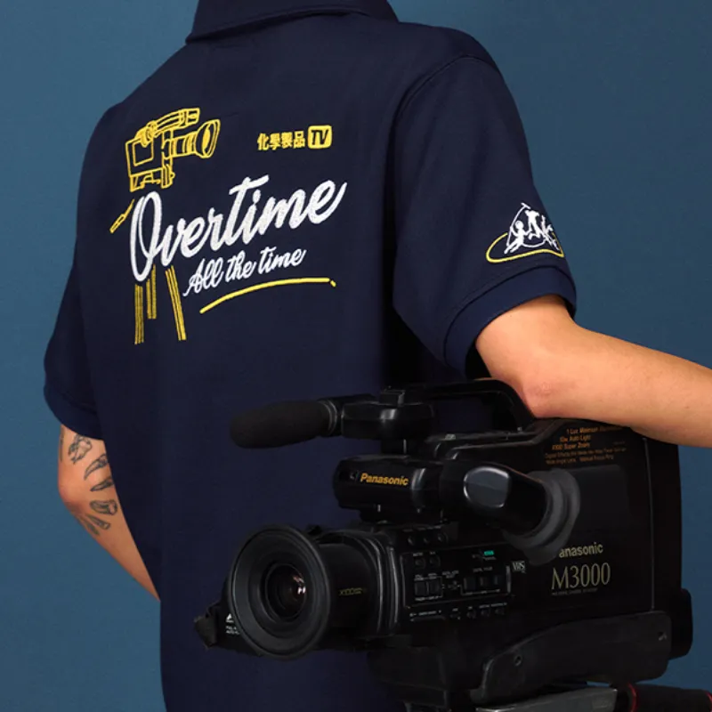 CHEMIST CREATIONS Polo Shirts Unisex Navy Blue-3