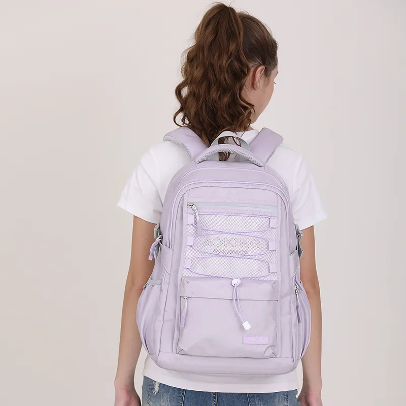 AOKING AK Polyester Laptop Backpack Large Size Unisex Multicolor-20