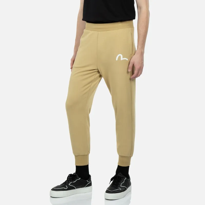 EVISU Knitted Fabric Casual Pants Men's Apricot-2