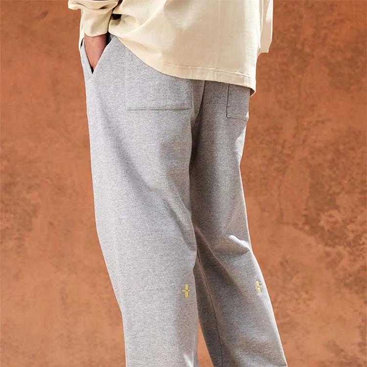 FOSS Casual Pants Unisex Light Gray-4