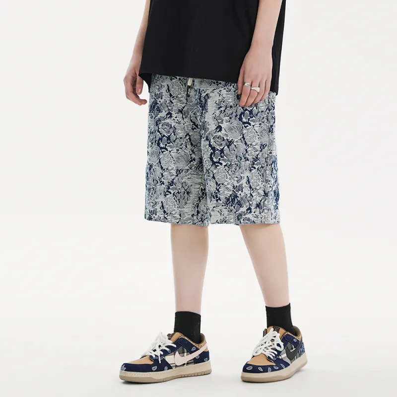 BEETLE TOWN Denim Shorts Unisex-4