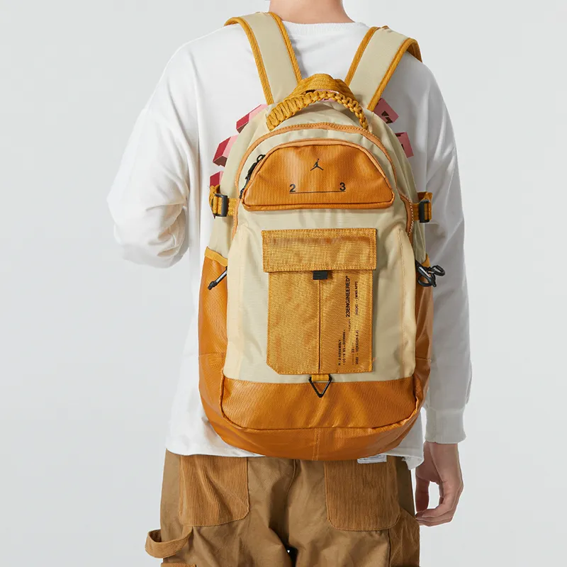 Jordan Fabric Backpack Regular Unisex Sandy Thorn Brown-3