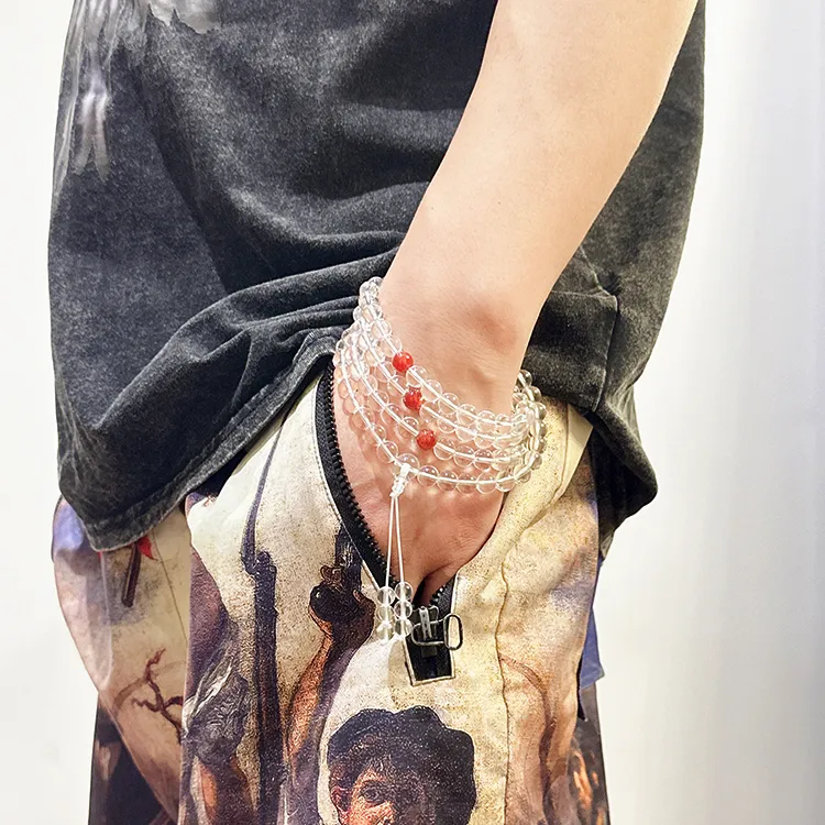 MOUNTAINS AND MANS Crystal Beaded Bracelet Men-11