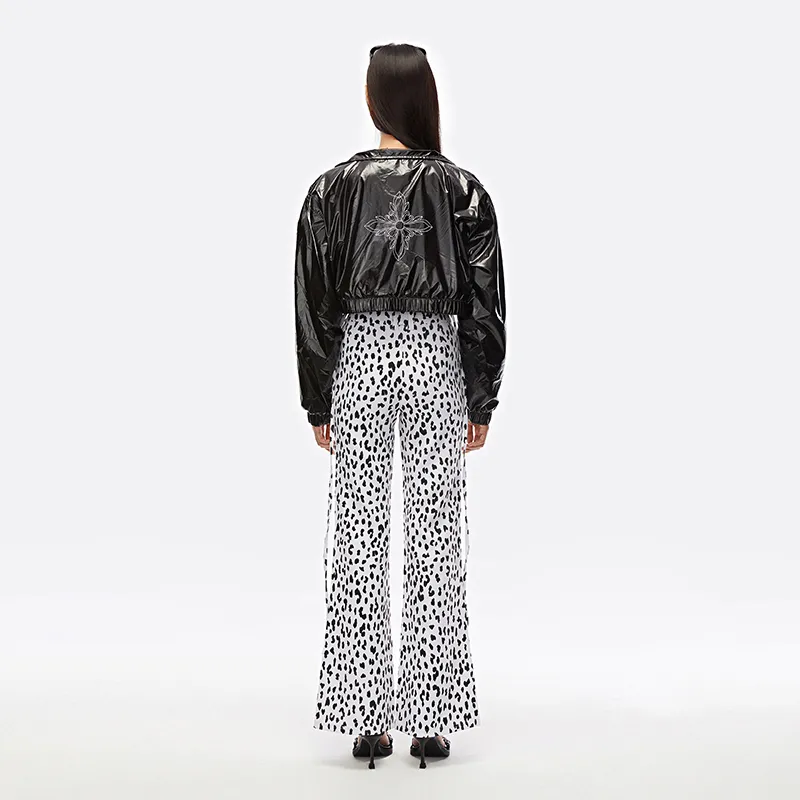 SMFK Cropped Coats Women's Midnight Black-2