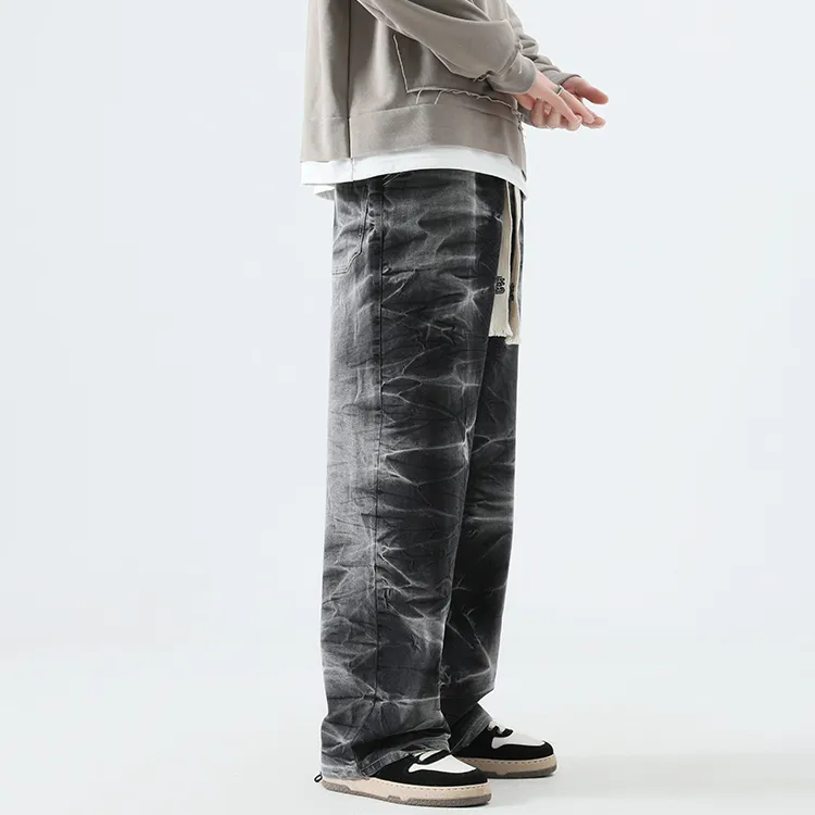 HRHO Straight Jeans Spring Autumn And Winter Unisex-8