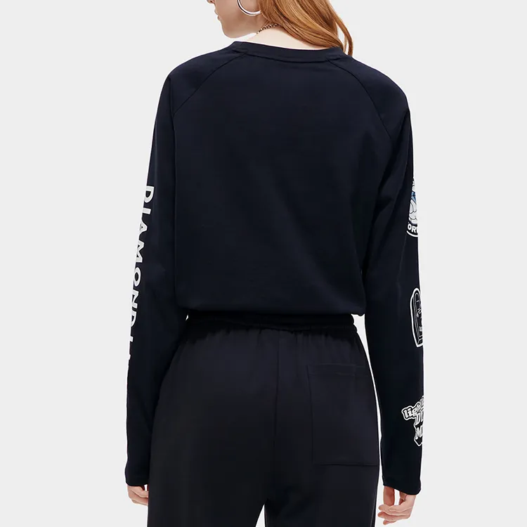 FILA FUSION T-Shirts Women's Pitch Black-3