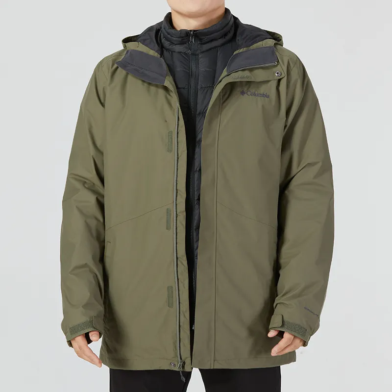 Columbia Down Jackets Men Army Green-4