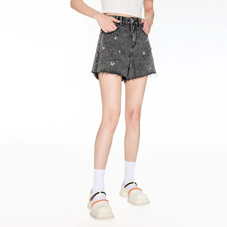 ITIB Denim Shorts Women's Black-2