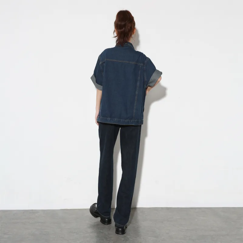 EIDOLON GRAIN Denim Jacket Women's Vintage Blue-2