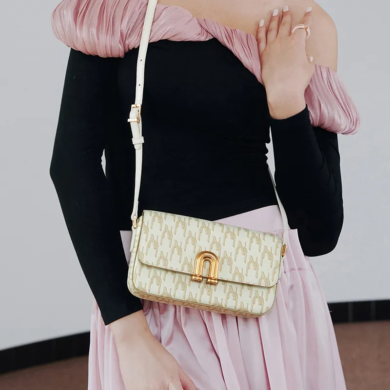 NUCELLE PVC Small Square Bag Women's Shoulder Bag Medium Size Women's Multicolor-4