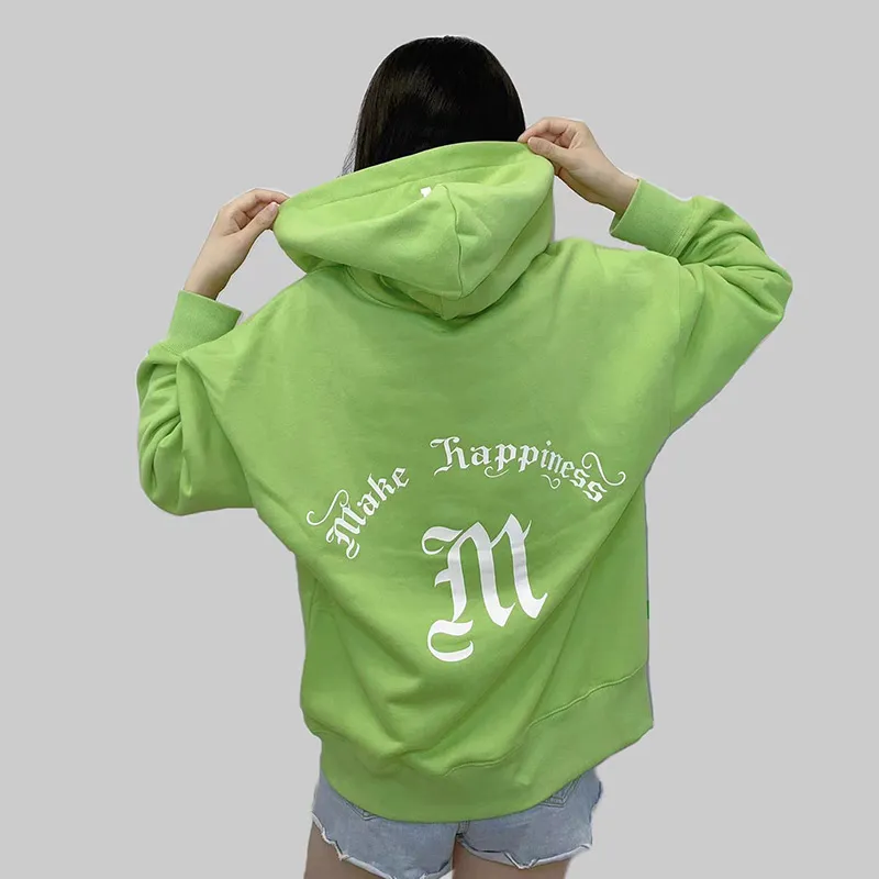 MAKE HAPPINESS Sweatshirts Unisex Neon Green-3