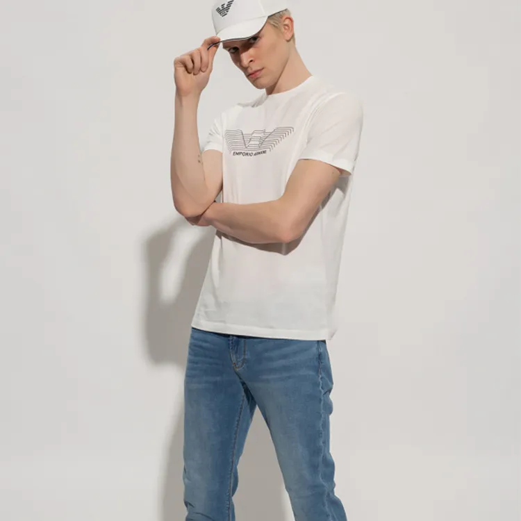 EMPORIO ARMANI SS22 T Shirt Men's White-1