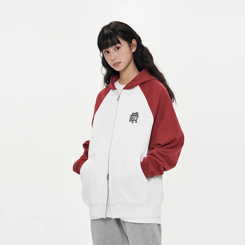 CONKLAB Hooded Loose Fit Cardigan Sweatshirt Unisex-11