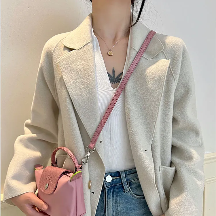 Luxury Care Artisan Workshop Cow Leather Perforated Modified Shoulder Bag, Crossbody Bag With Strap Women's Multicolor-22