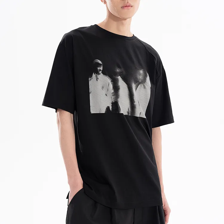 HUANXIANGZHE T Shirt Unisex Black-5