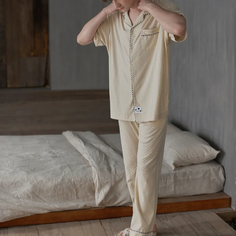 Same Language Men Pajama Sets-2
