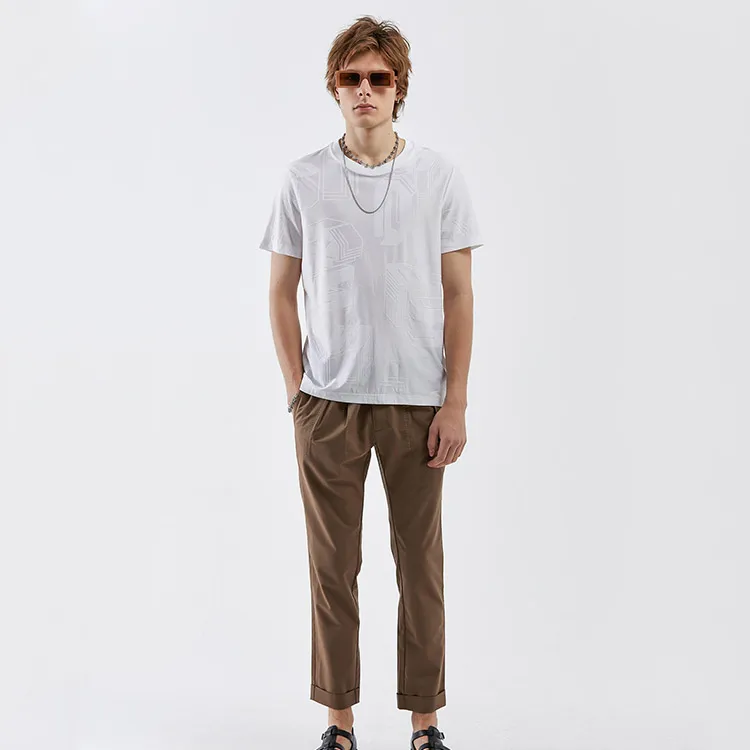 DAVID NAMAN Etruscan Series SS22 T Shirt Men's White-2