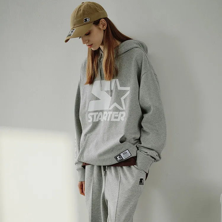 STARTER Sweatshirts Unisex New Light Heather Gray-10