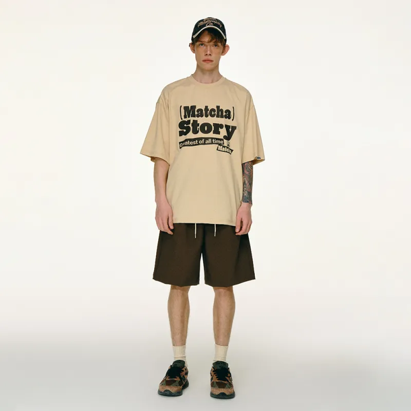 MATCHA STORY College Series Casual Shorts Unisex-11