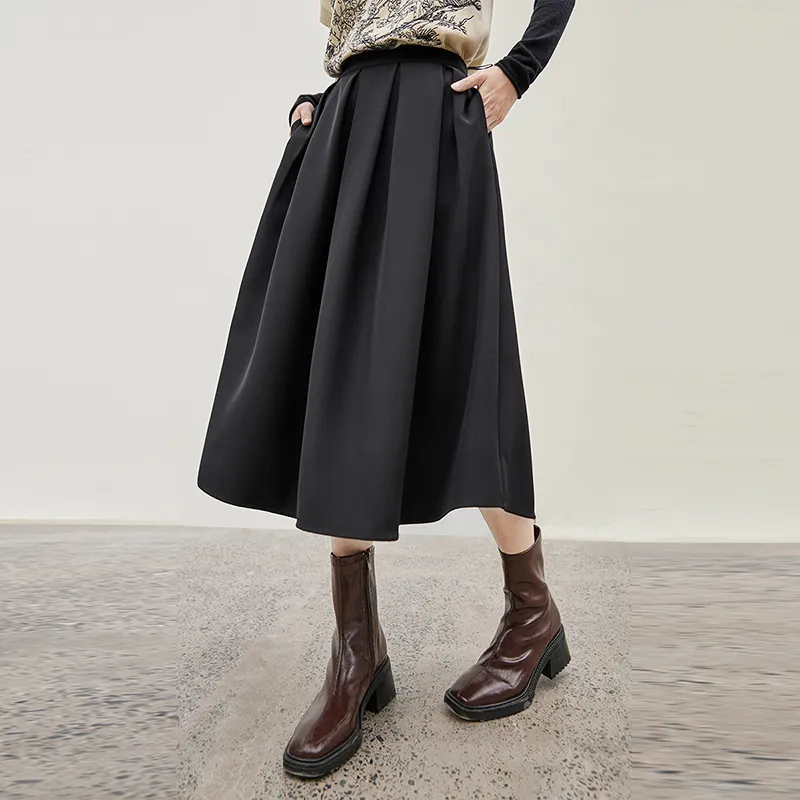 DIALOGUE Casual Long Skirts Women's-2