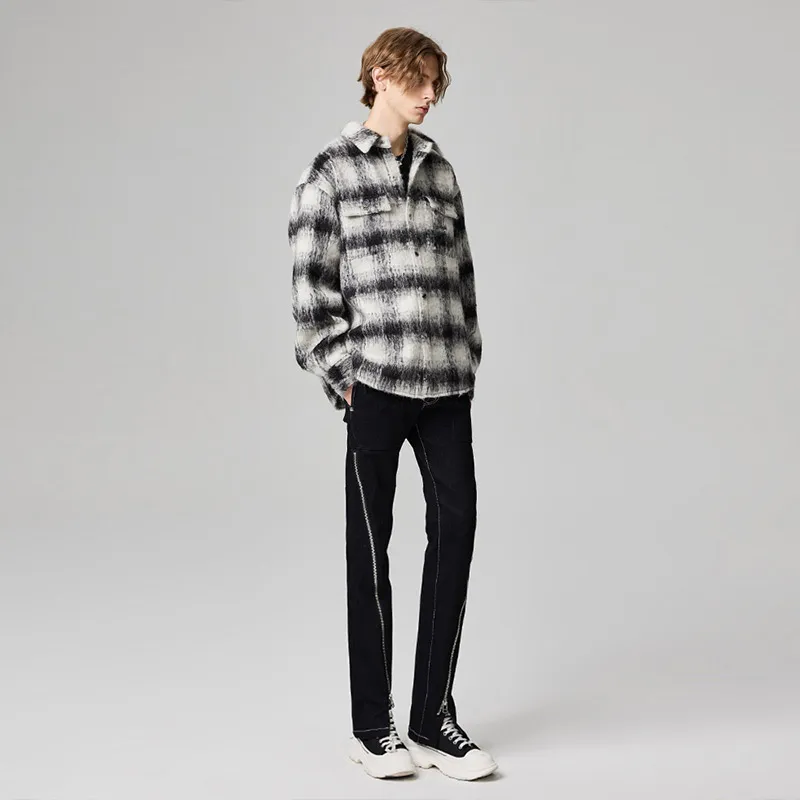 YLDP Jackets Unisex Black/White-4