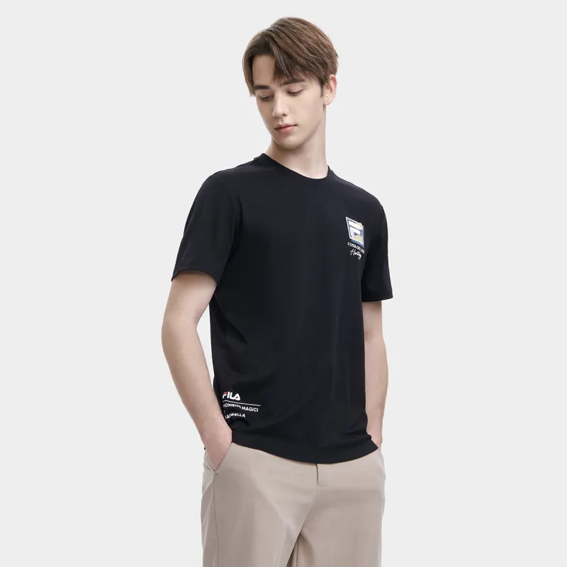 FILA T Shirts Men Jet Black-2