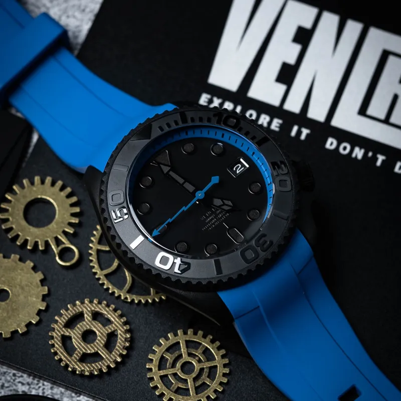 VENCREW Radar [Klein Blue] Automatic Mechanical Movement Watch Unisex Black Dial-1
