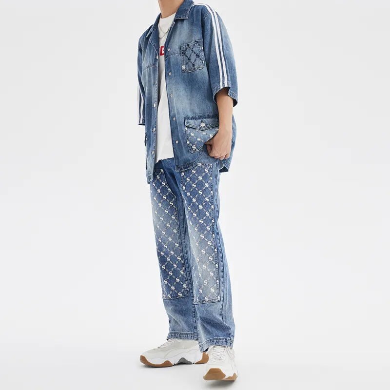 SPRAYGROUND Jeans Unisex Denim Blue-4
