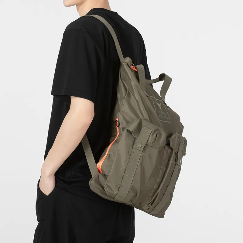 Under Armour Polyester Casual Backpack Regular Unisex Gray Green-2