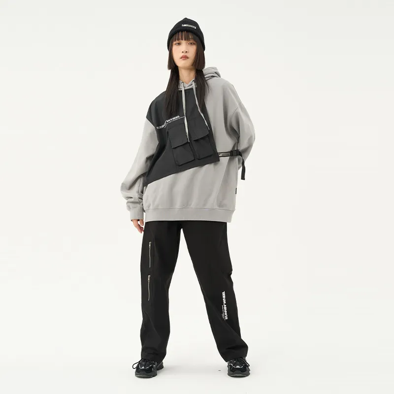 RUNNINWHEEL Hooded Loose Fit Regular Sweatshirt Unisex-11