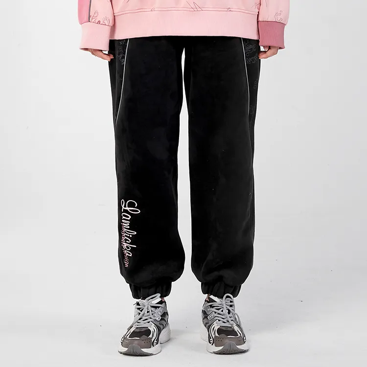 LAMLICKA Casual Pants Unisex Black-2