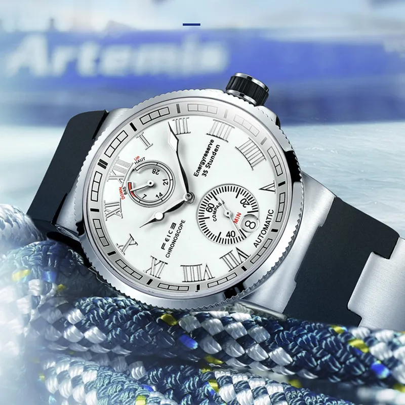 FEIKE Dream Arc Collection Automatic Mechanical Movement Watch Men's Watches Black Dial FM1405-4