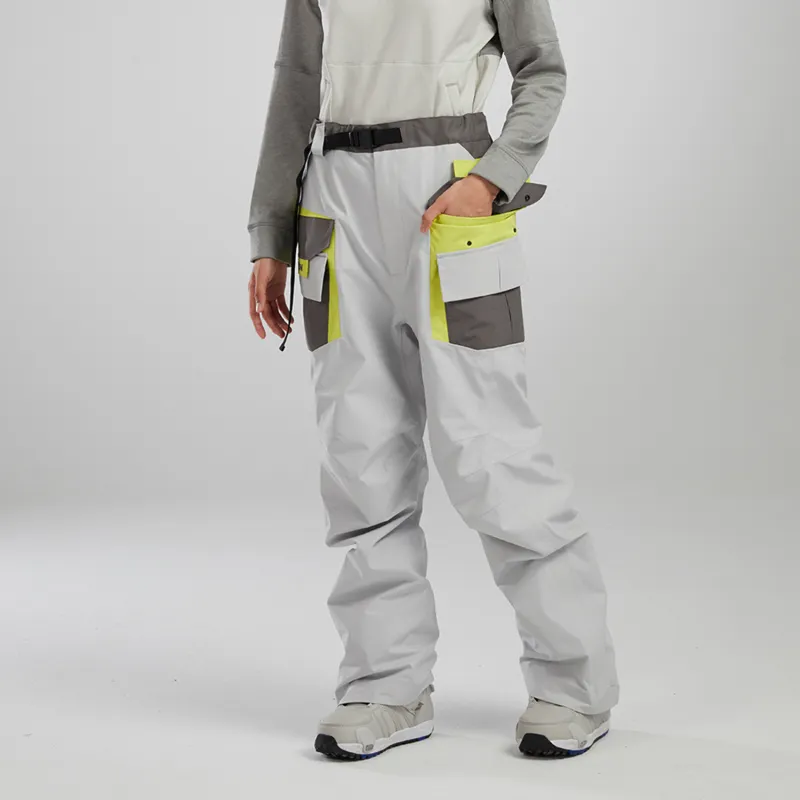 BURTON Aizawa Ski Pants Unisex Light Gray-2