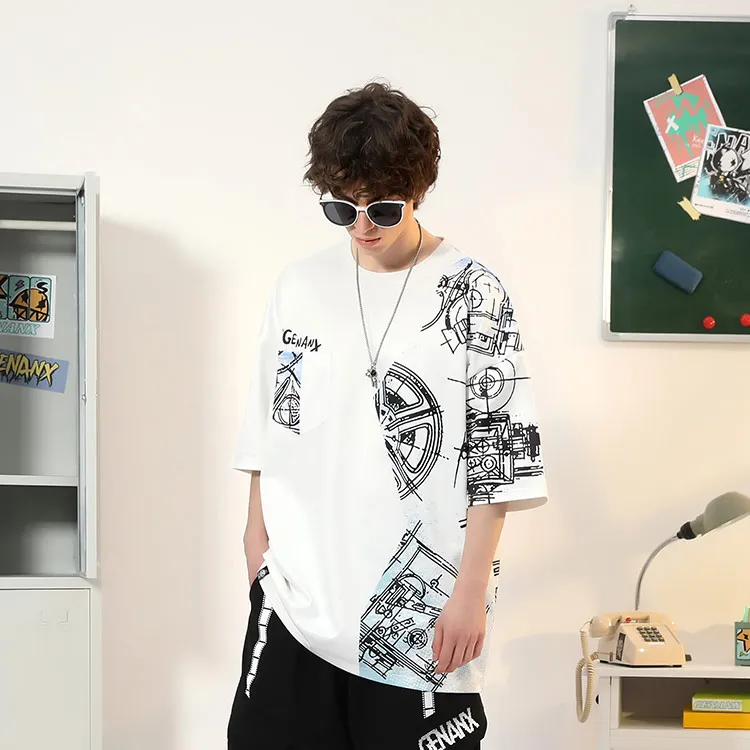 GENANX T Shirts Unisex White-4