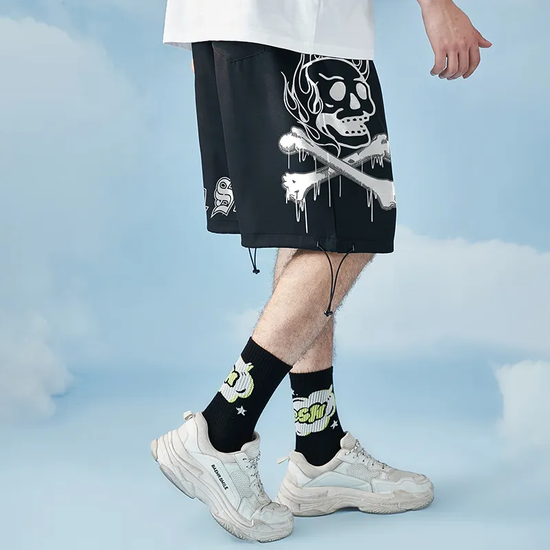 SANSYAS Casual Shorts Unisex Black-4