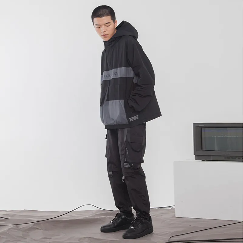 RUNNINWHEEL Cargo Pants Moderate Casual Pants Unisex-3
