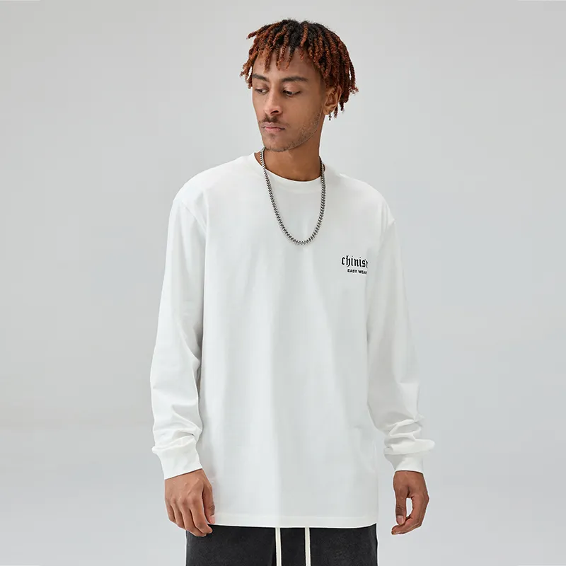 CHINISM Drop Shoulder Sleeve T Shirt Unisex-4