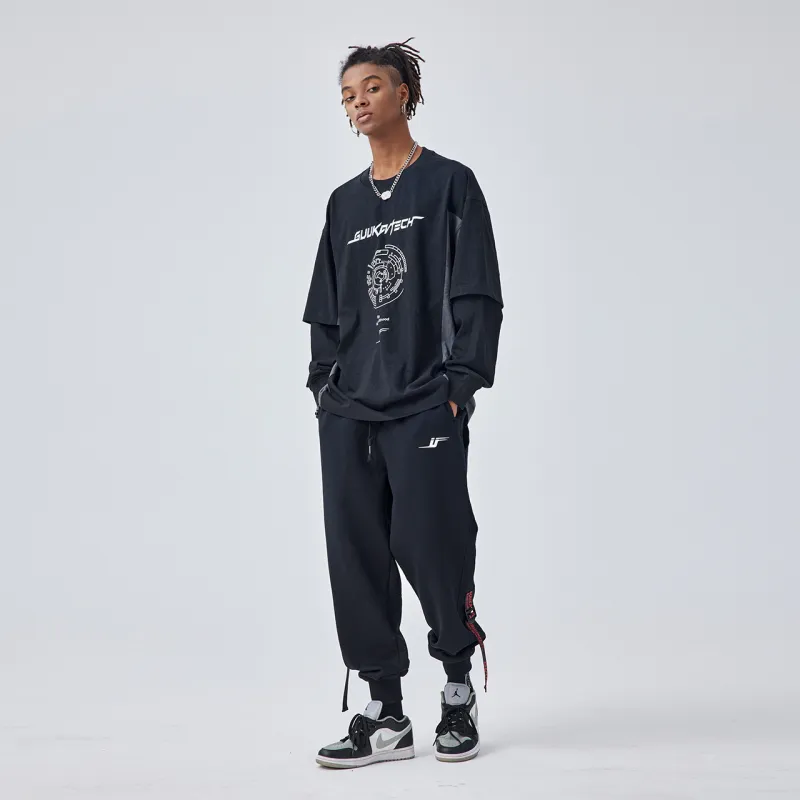 Guuka Knitted Sweatpants Men Gray-3