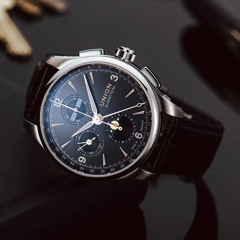 UNION GLASHUTTE/SA Men Belisar Collection Watch-4