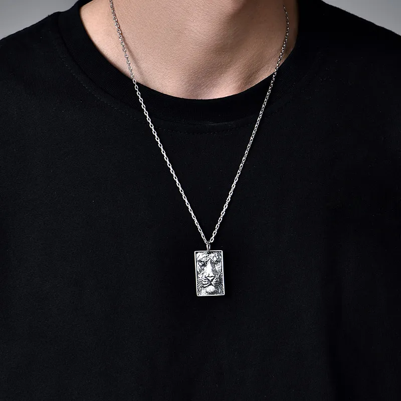 MYSH 925 Sterling Silver Necklaces Men's-5