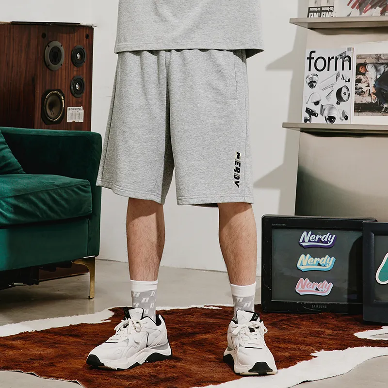 Nerdy Sports Shorts Unisex Gray-4