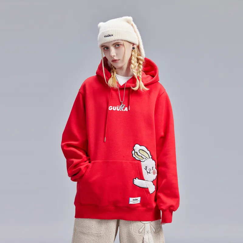 Guuka Sweatshirts Women's Red-5