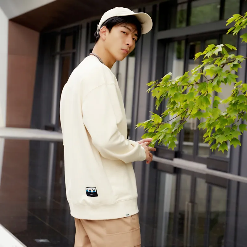 Thankque Sweatshirts Unisex Ecru-3