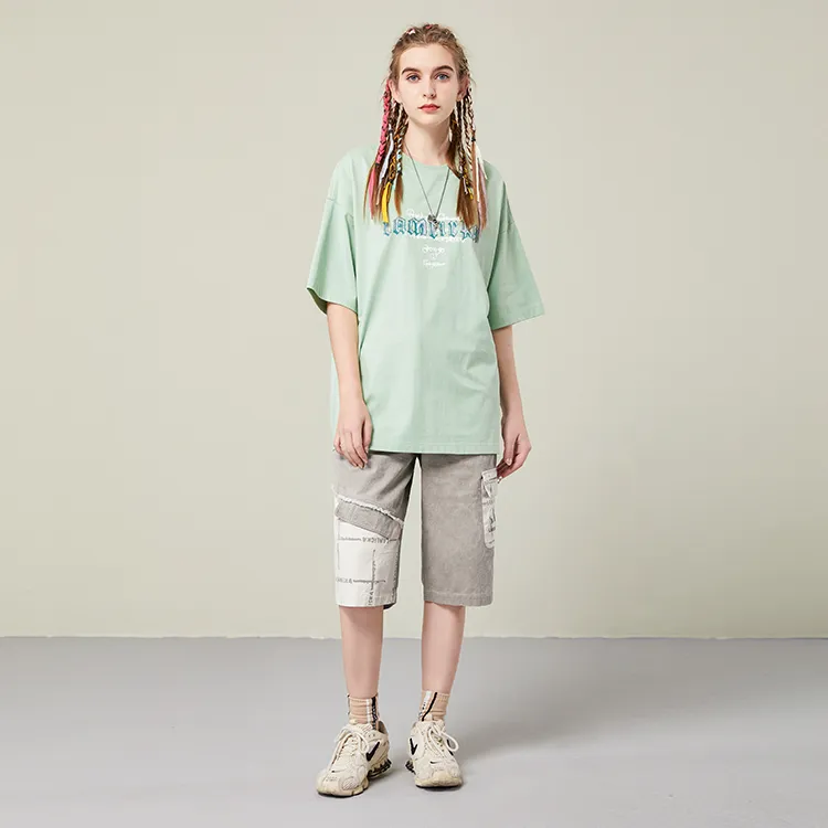 LAMLICKA Casual Shorts Unisex Khaki-2