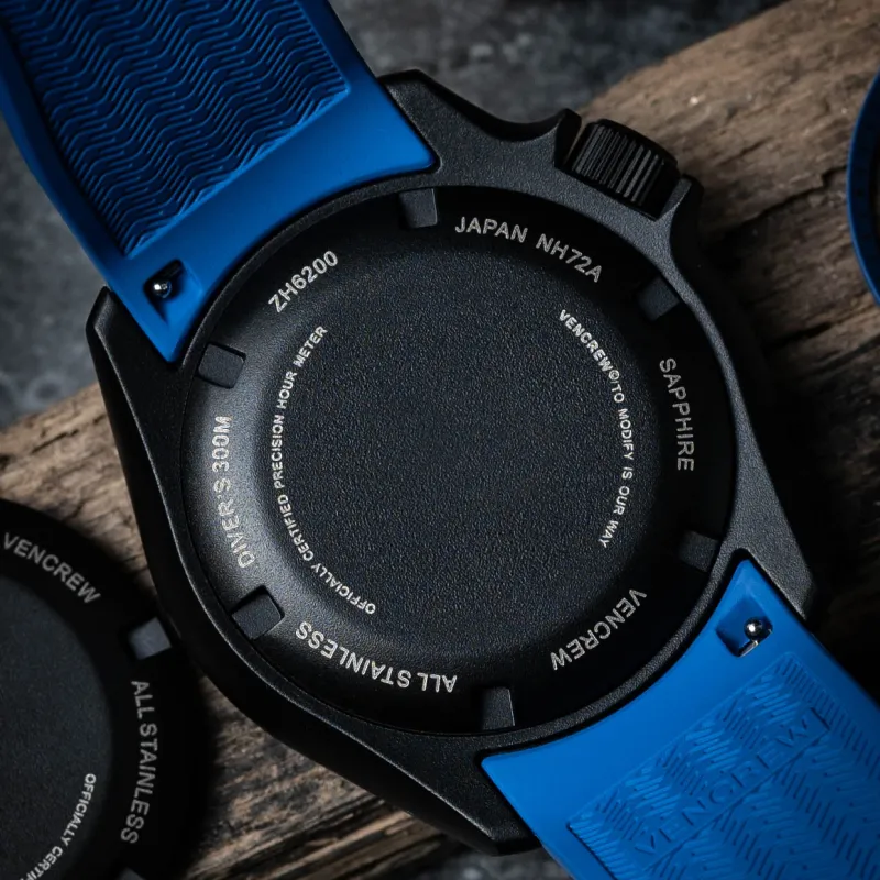 VENCREW Leviathan [Klein Blue] Automatic Mechanical Movement Watch Unisex Cut Out Dial-5